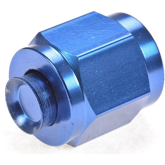 JEGS 100311 Flare Cap -4AN Blue 1/pkg