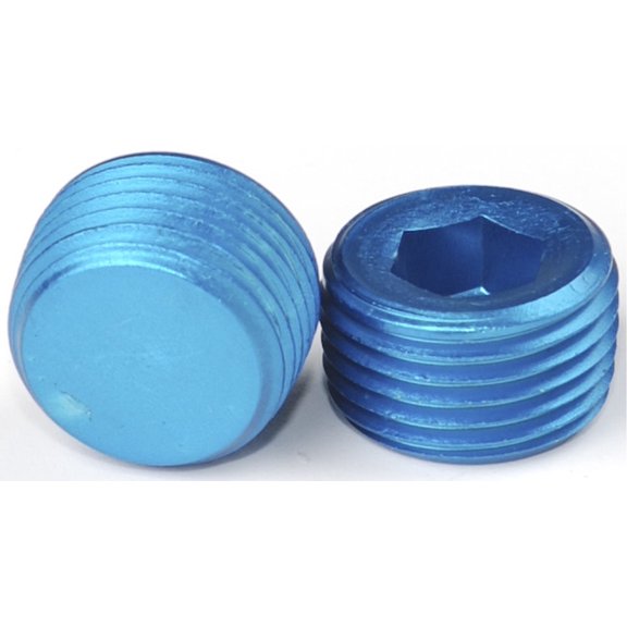JEGS Aluminum Pipe Plugs 3/8 in. NPT
