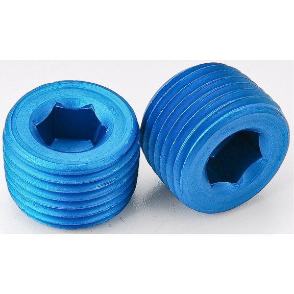 JEGS Aluminum Pipe Plugs 1/2 in. NPT