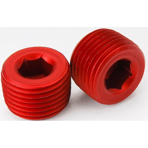 JEGS Aluminum Pipe Plugs 1/2 in. NPT