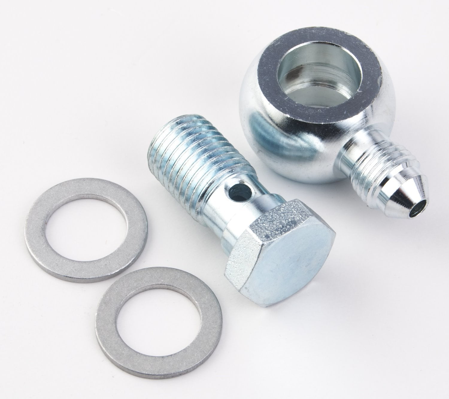 JEGS 100743 AN Banjo Adapter Fitting Bolt & Crush Washer Kit -3 AN x 7/16 in.-20