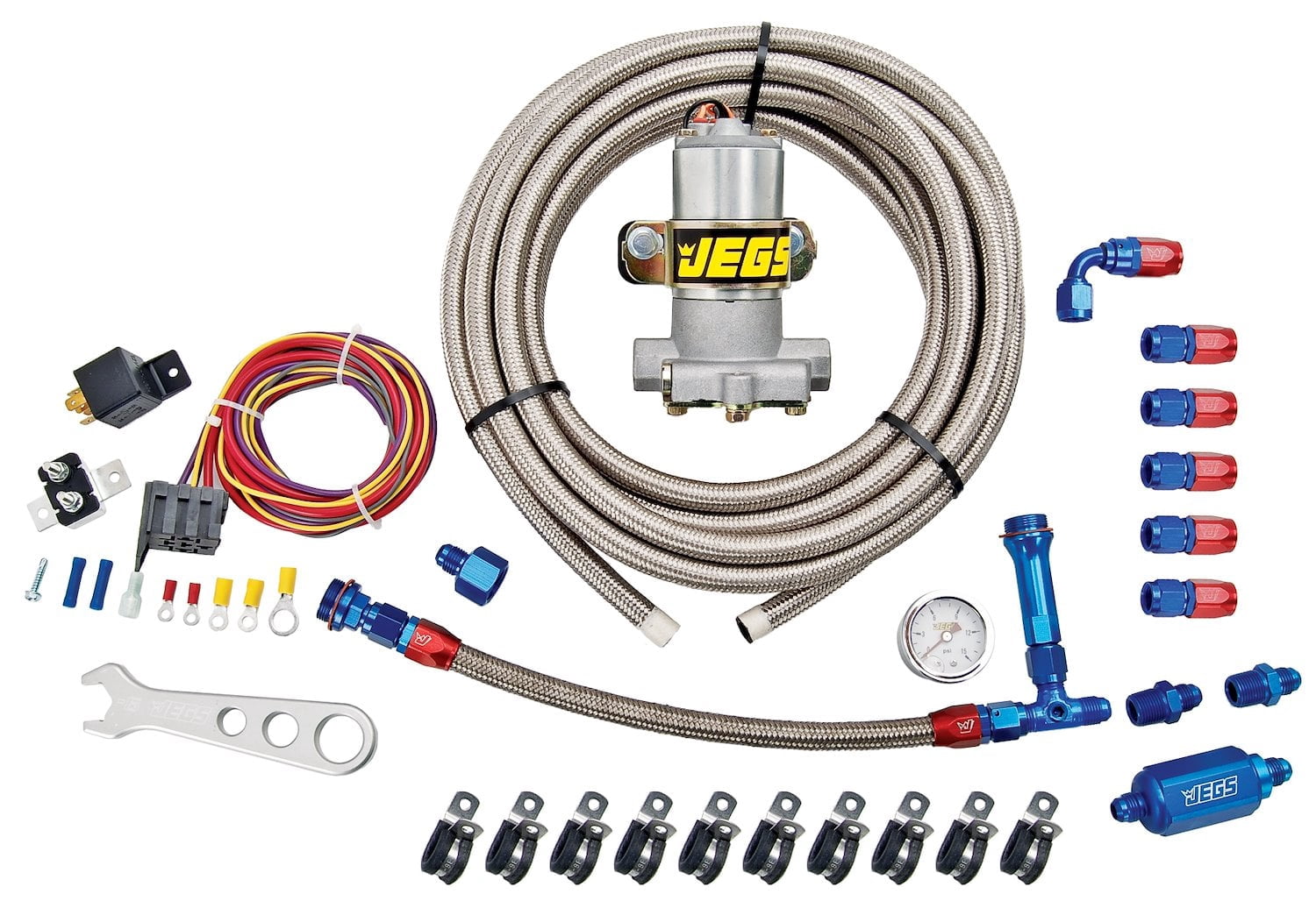 JEGS Fuel Pump and Install Kit [110 GPH Pump] - Walmart.com
