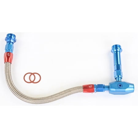 JEGS Dual Feed Fuel Line Kit Fits Holley Dual Feed Carburetors [7/8 in.-20 Threads]