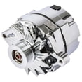 thumbnail image 1 of JEGS 1-Wire Ford Alternator 140 Amp Output with Serpentine Belt Pulley [Chrome Plated Finish], 1 of 6