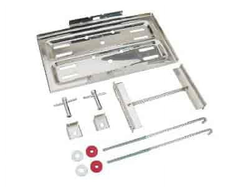 JEGS 10265 Stainless Steel Battery Tray Kit Fits Group 24 27 and 74
