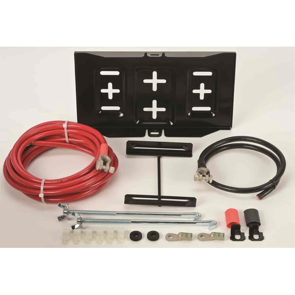 JEGS 10275 Single Battery Relocation Kit Universal Fit for Group 24 27 31 34 35