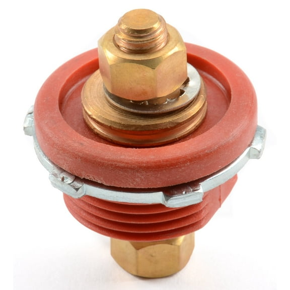 JEGS Through-Panel Connector Red