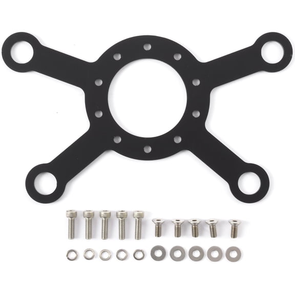 JEGS 10359 4 Position Steering Wheel Button Bracket Quad 5/8 Switch Mounting Hol