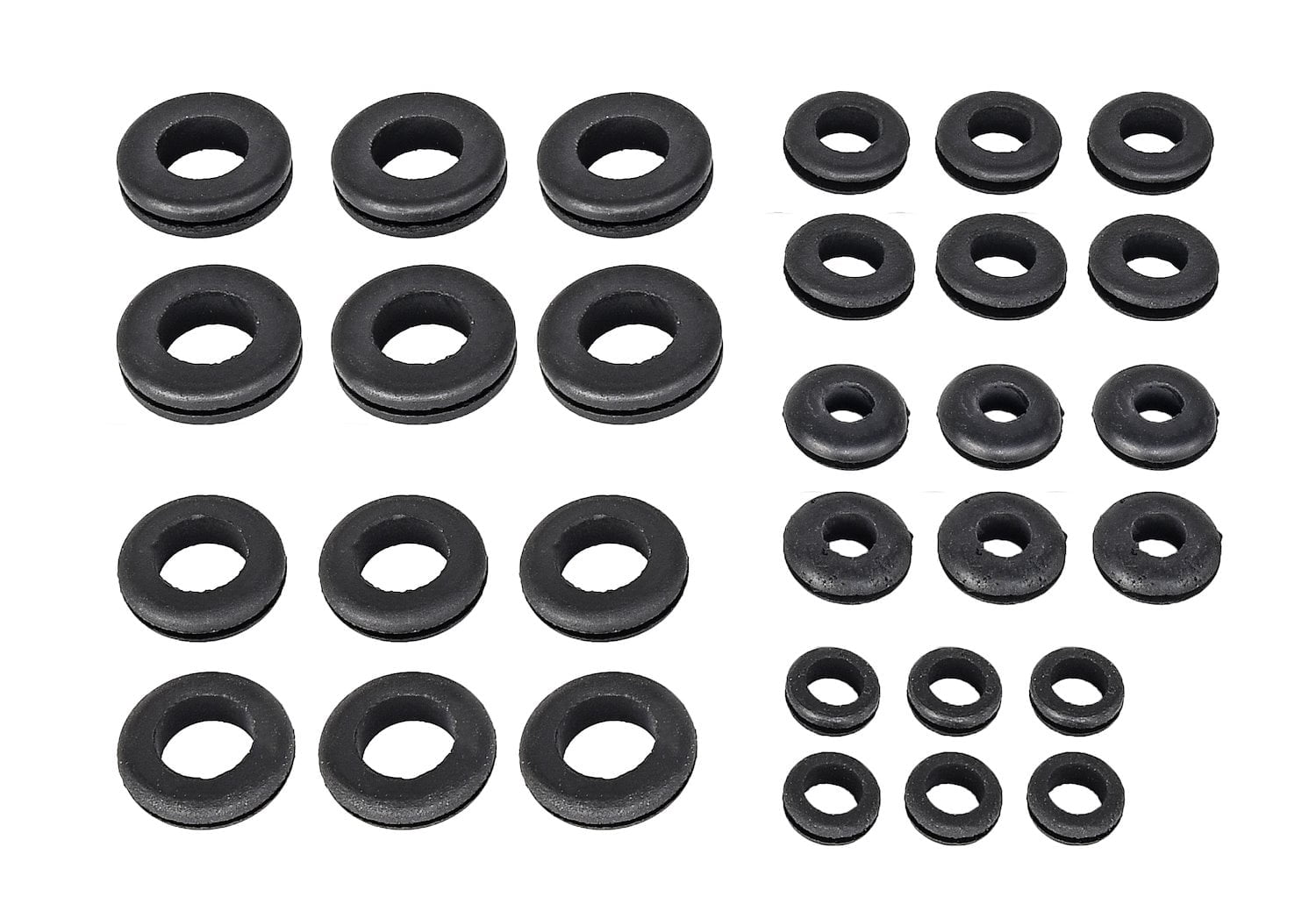 JEGS 10360 30-Piece Grommet Assortment Made in the USA Includes: (6) 1/2 ID (6)