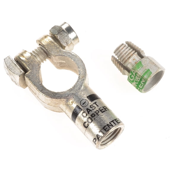 JEGS 10369 Top Post Compression Battery Terminal Negative Battery Terminal Use w