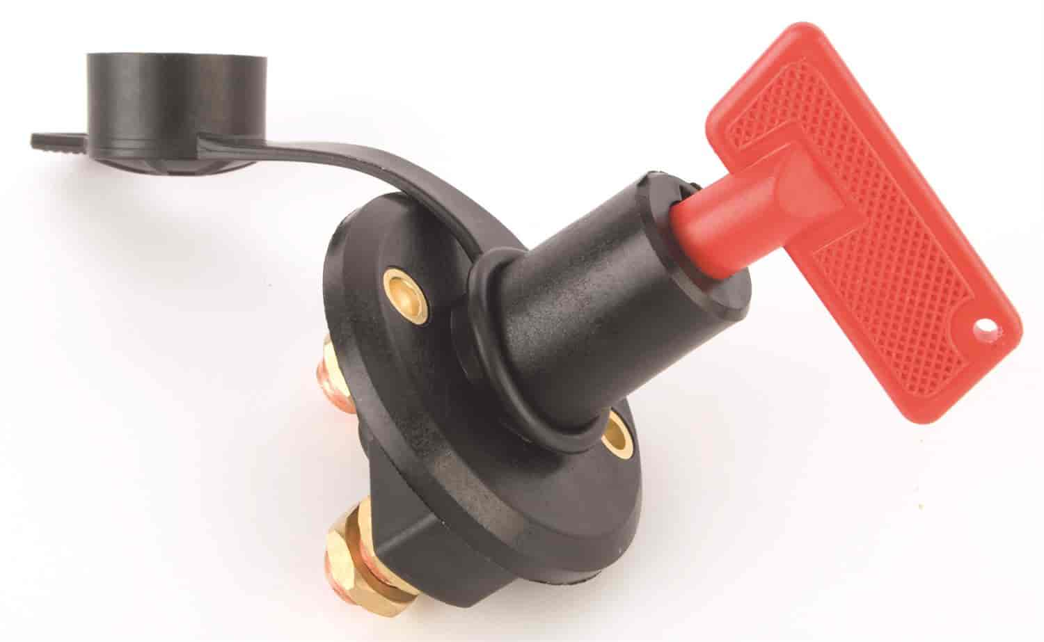 JEGS 10375 WaterResistant Master Battery Disconnect Switch 100A