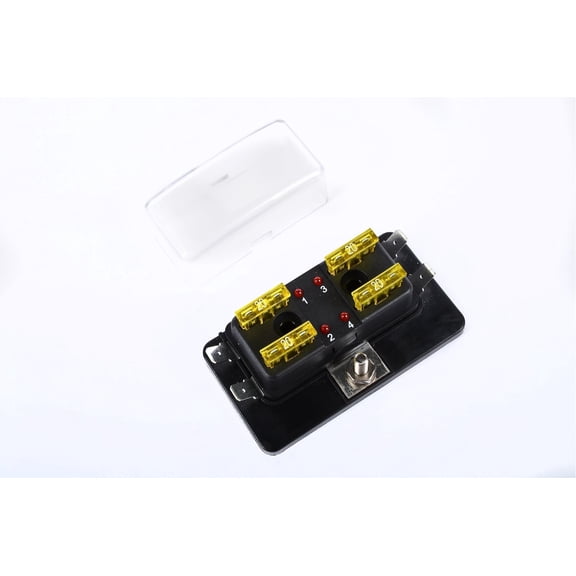 JEGS Standard Fuse Block with LED Indicators [4-Pole]