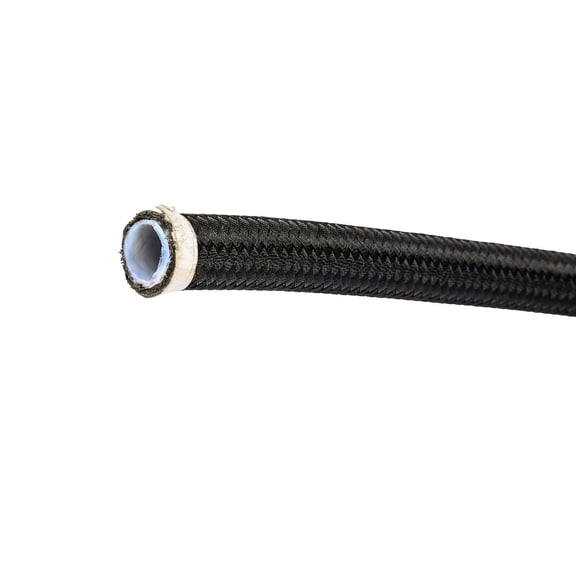 JEGS 104918 PTFE-Lined Black Braided Nylon Hose -6 AN Length: 10 ft. PTFE-Lined
