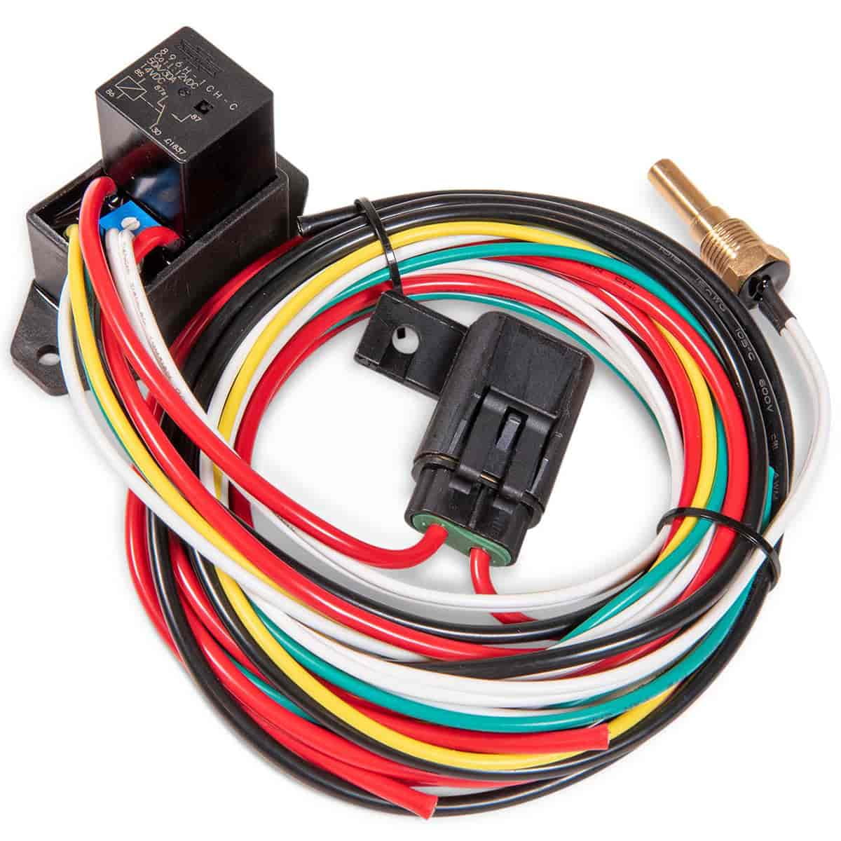 JEGS 10536 Adjustable Electric Fan Controller and Relay Kit 1/4 in. NPT ThreadI