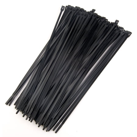 JEGS Cobra Low-Profile Wire/Cable Ties [11 in. Black]