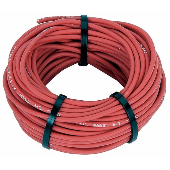JEGS 14-Gauge Premium Automotive Wire Red [50 ft.]