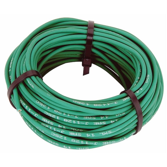 JEGS 14-Gauge Premium Automotive Wire Green [50 ft.]