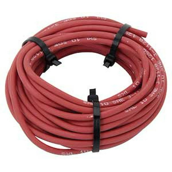 JEGS 10-Gauge Premium Automotive Wire Red [25 ft.]