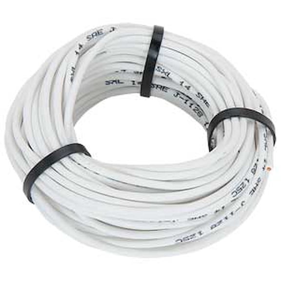 JEGS 16-Gauge Premium Automotive Wire White [50 ft.]