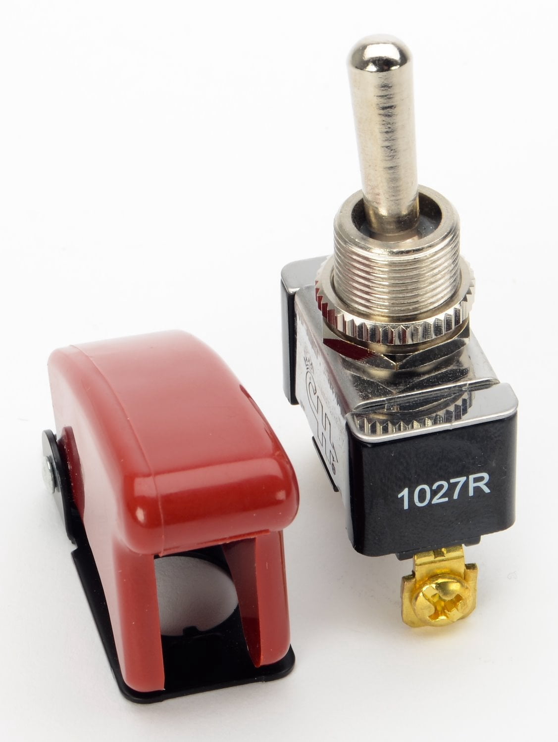 JEGS 11031 Aircraft Style Covered Toggle Switches Weatherproof 25 Amp 1 ...