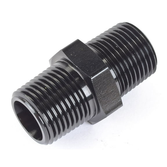 JEGS 110417 NPT to NPT Straight Union Fitting 3/8 in. NPT Male to 3/8 in. NPT Ma