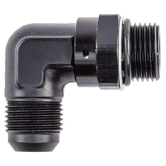 JEGS 110708 AN Port Adapter Fitting 90 degree -10 AN Port (7/8 in.-14 Thread) to