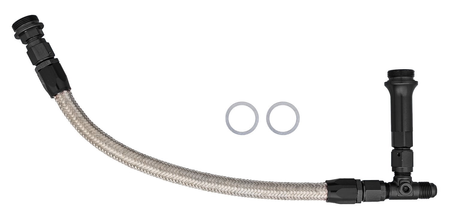 JEGS 110821 Dual Feed Fuel Line Kit Fits Holley Dual Feed Carburetors ...