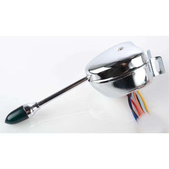 JEGS 11106 Turn Signal Switch Chrome Plated Steel Indicator Light on End of Hand