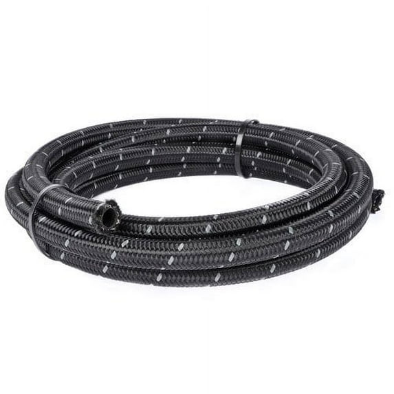 JEGS 111933 Pro-Flo 30R9 Braided Hose -10 AN Length: 15 ft. Black Nylon Outer Sh