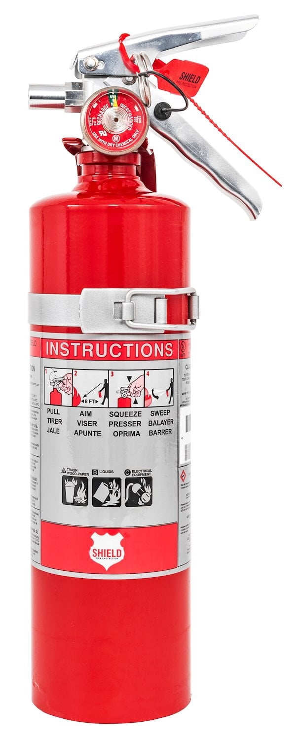 JEGS Dry Chemical Fire Extinguisher 2.5 lb Red Bottle