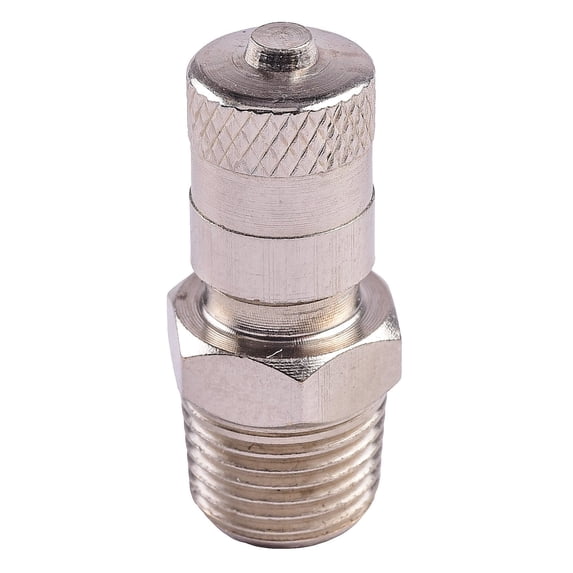 JEGS 1/8 in. NPT Schrader Valve Adapter, Chrome