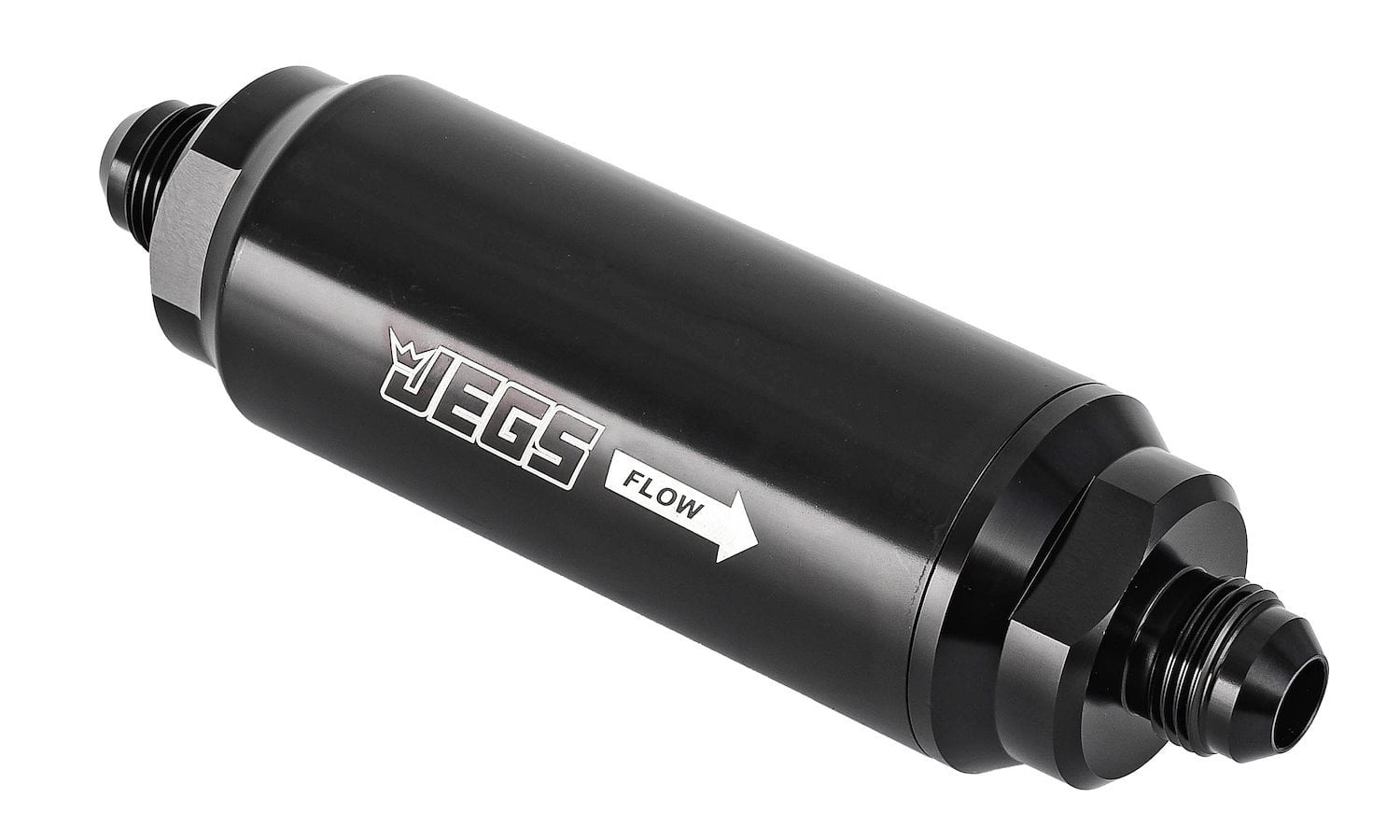 JEGS Billet Aluminum In-Line Fuel Filter for Gas, E85 & Alcohol ...