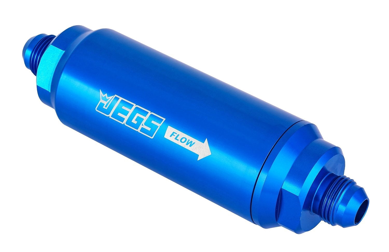 JEGS Billet Aluminum In-Line Fuel Filter for Gas, E85 & Alcohol ...