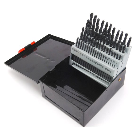 JEGS 150110 Large Drill Bit Set 60 piece #1 to #60 For Orifice Sizes: 0.040 to 0