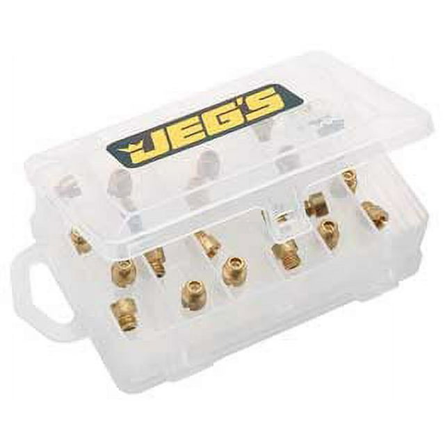 JEGS 15020 Carburetor Standard Main Jet Kit with Case Fits Brawler