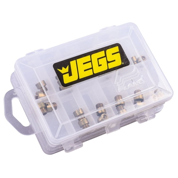 JEGS 15023 Carburetor Standard Main Jet Kit with Case Fits Brawler Demon FST Hol