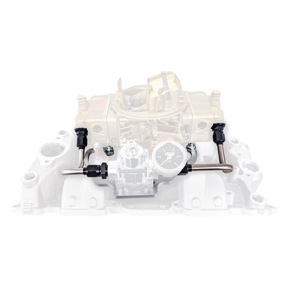 JEGS 15081 Regulator Mount with Hard Line For 4150 carburetors JEGS Holley Quick
