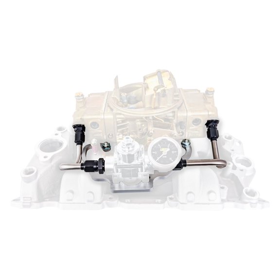JEGS 15081 Regulator Mount with Hard Line For 4150 carburetors JEGS Holley Quick