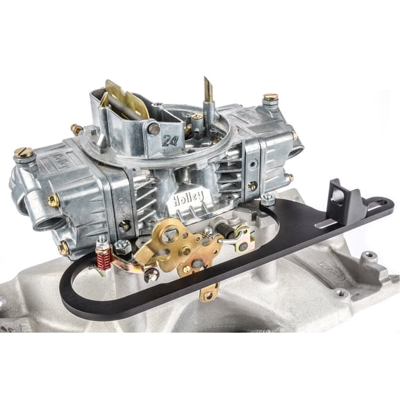 JEGS 151000 Throttle Bracket without Springs GM-Style Cable Black Cable Adjustme