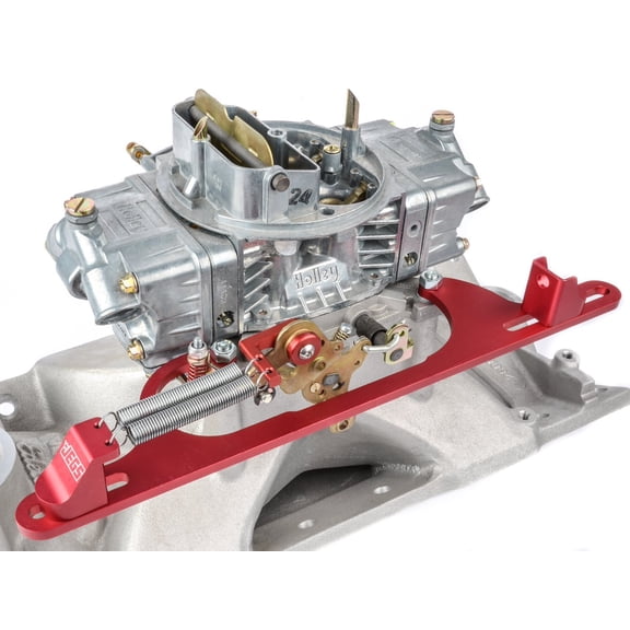 JEGS 151062 Throttle Bracket with Return Springs JEGS and Lokar Style Cable Red