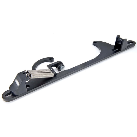 JEGS Throttle Bracket with Return Springs for GM Style Cable [Black Anodized Finish]