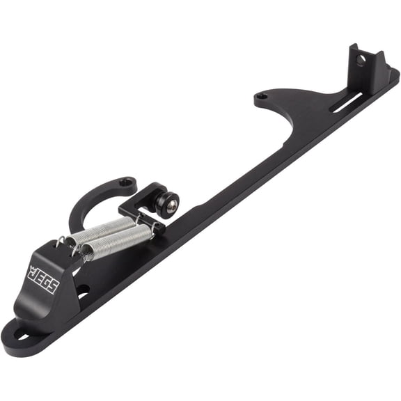 JEGS Throttle Bracket with Return Springs for JEGS and Lokar Style Cables [Black Anodized Finish]
