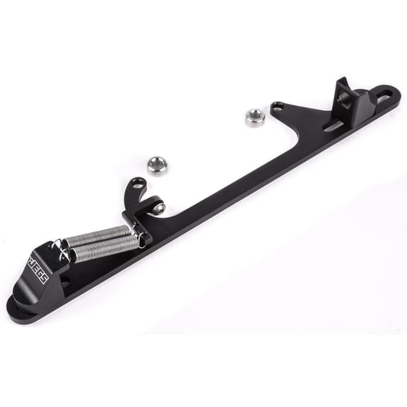 JEGS 15155 Throttle Bracket with Return Springs GM Style Cable Black Cable Adjus