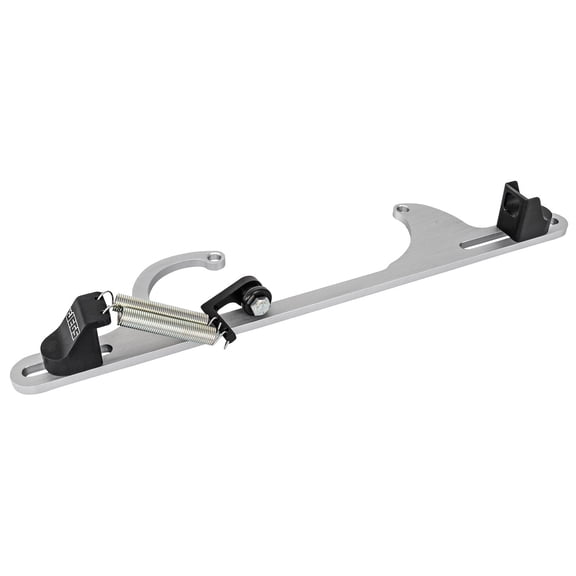 JEGS Throttle Bracket with Return Springs for GM Style Cable [Clear Anodized Finish]