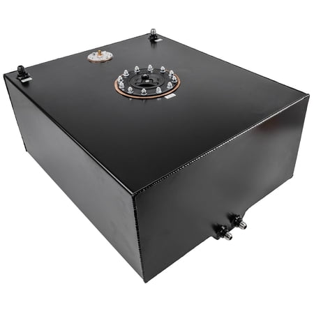 JEGS 20 Gallon Fuel Cell with Sending Unit [Black Powder-Coated FInish]
