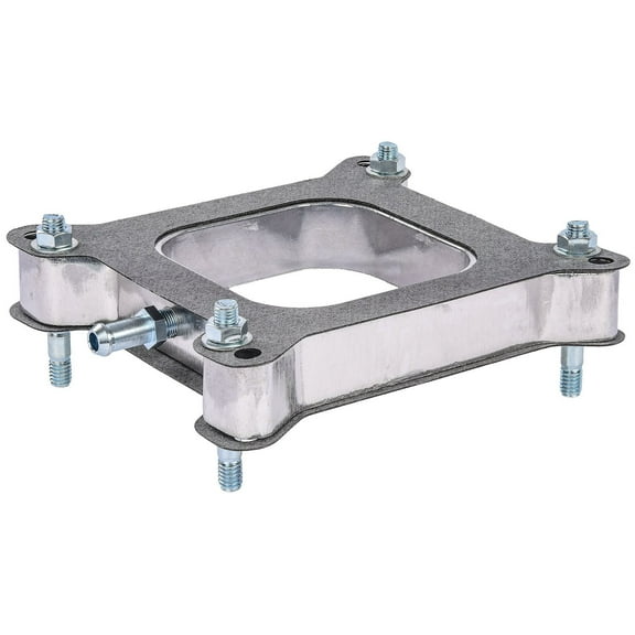 JEGS 15443 Holley Carburetor Spacer 1 in. Thick Aluminum Open Center 4150 & AFB