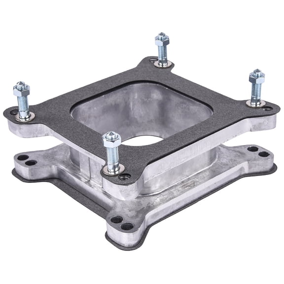 JEGS 15444 Holley Carburetor Spacer 2 Height Open Center 4150 & AFB Flange Alumi