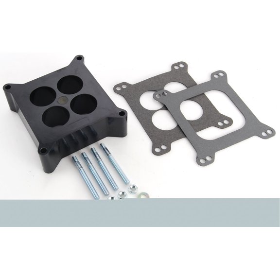 JEGS Phenolic Carburetor Spacer with 4150/4160 Holley Bolt Pattern [2 in. Tall 4-Hole Plenum]