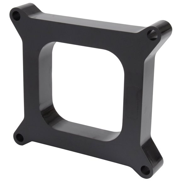 JEGS Phenolic Carburetor Spacer with 4150/4160 Holley Bolt Pattern [1 in. Tall Open Plenum]
