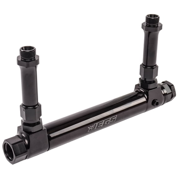 JEGS Billet Adjustable Fuel Log (Fuel Line) for Holley Ultra HP Aluminum Dual Feed Carburetors